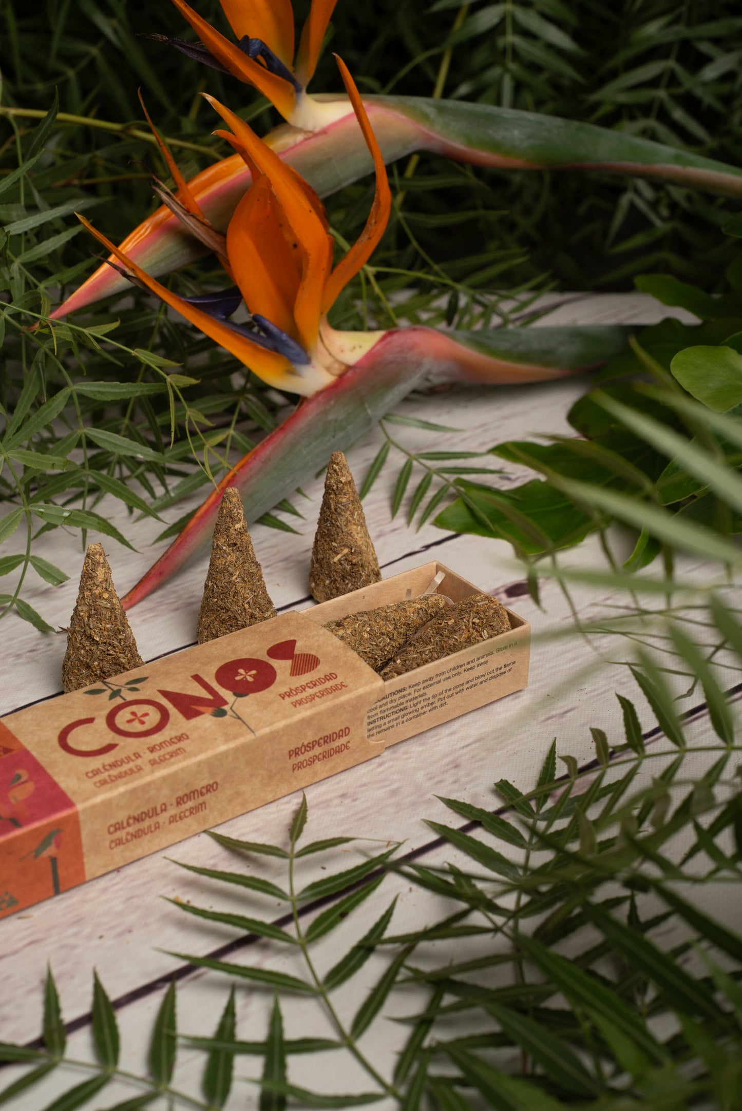 Sahumerio en Conos Caléndula Romero Sagrada Madre