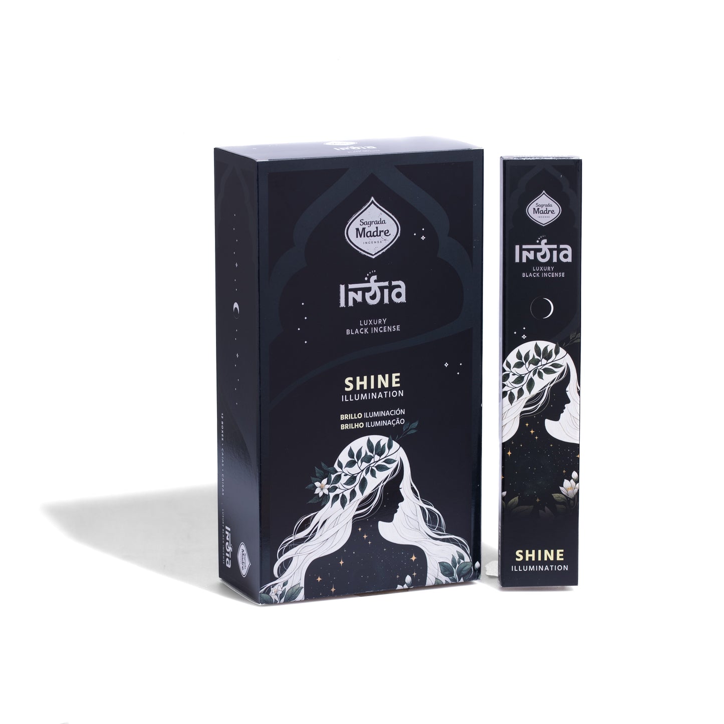 Box Sahumerio Varilla India Black Brillo