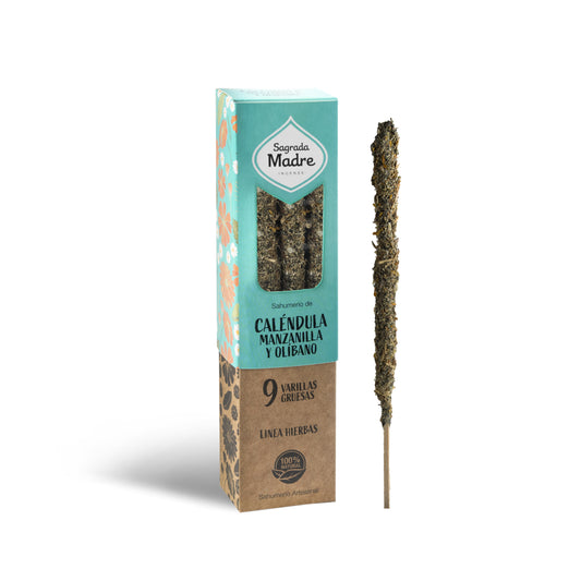 Sahumerio Herbal Caléndula Manzanilla & Olíbano