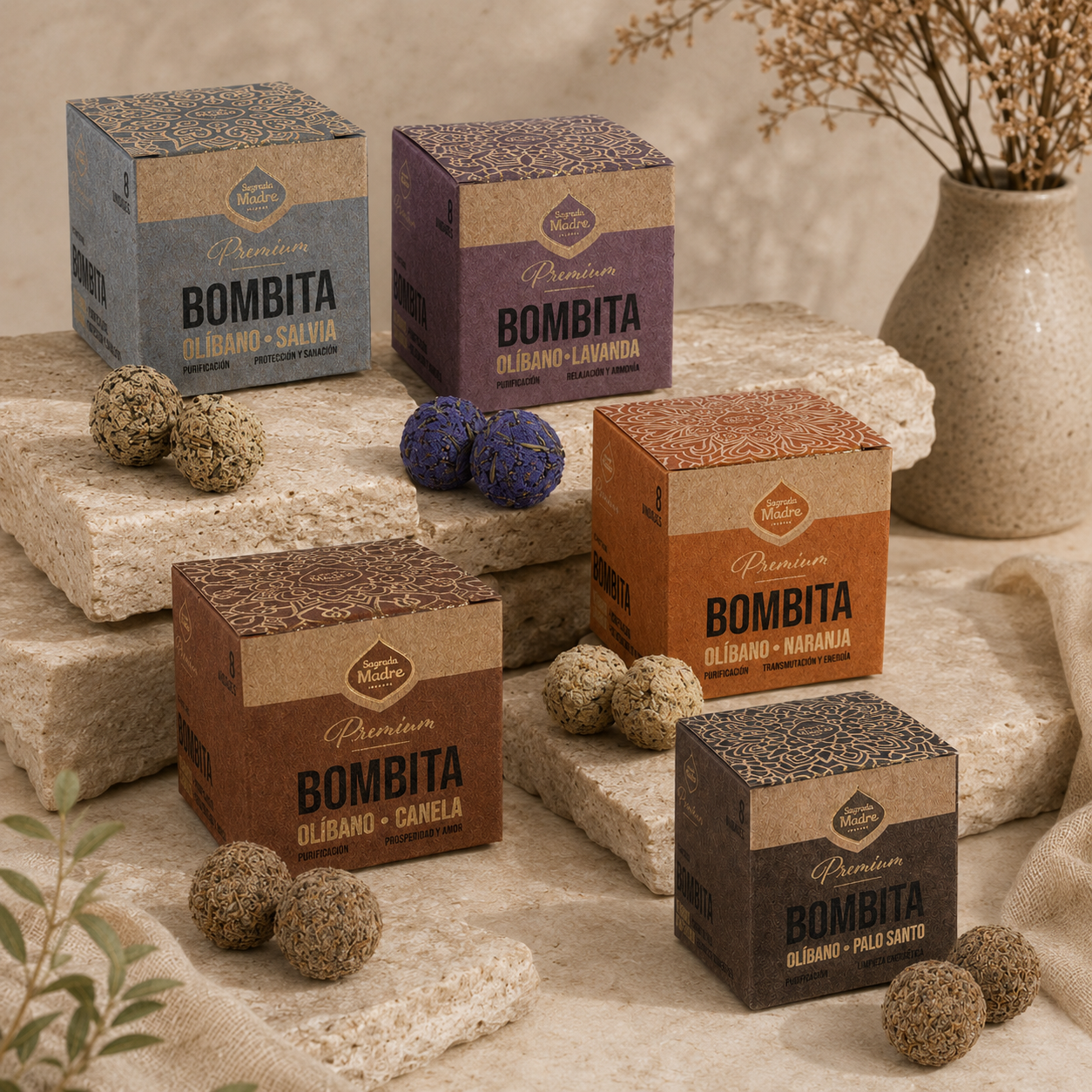 Pack Mayorista Bombitas Premium Defumación Activada - 25 Unidades
