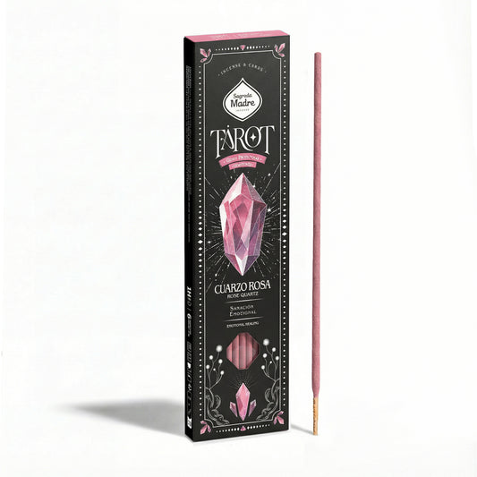 Sahumerio Tarot Gemas Cuarzo Rosa - Rosa Silvestre