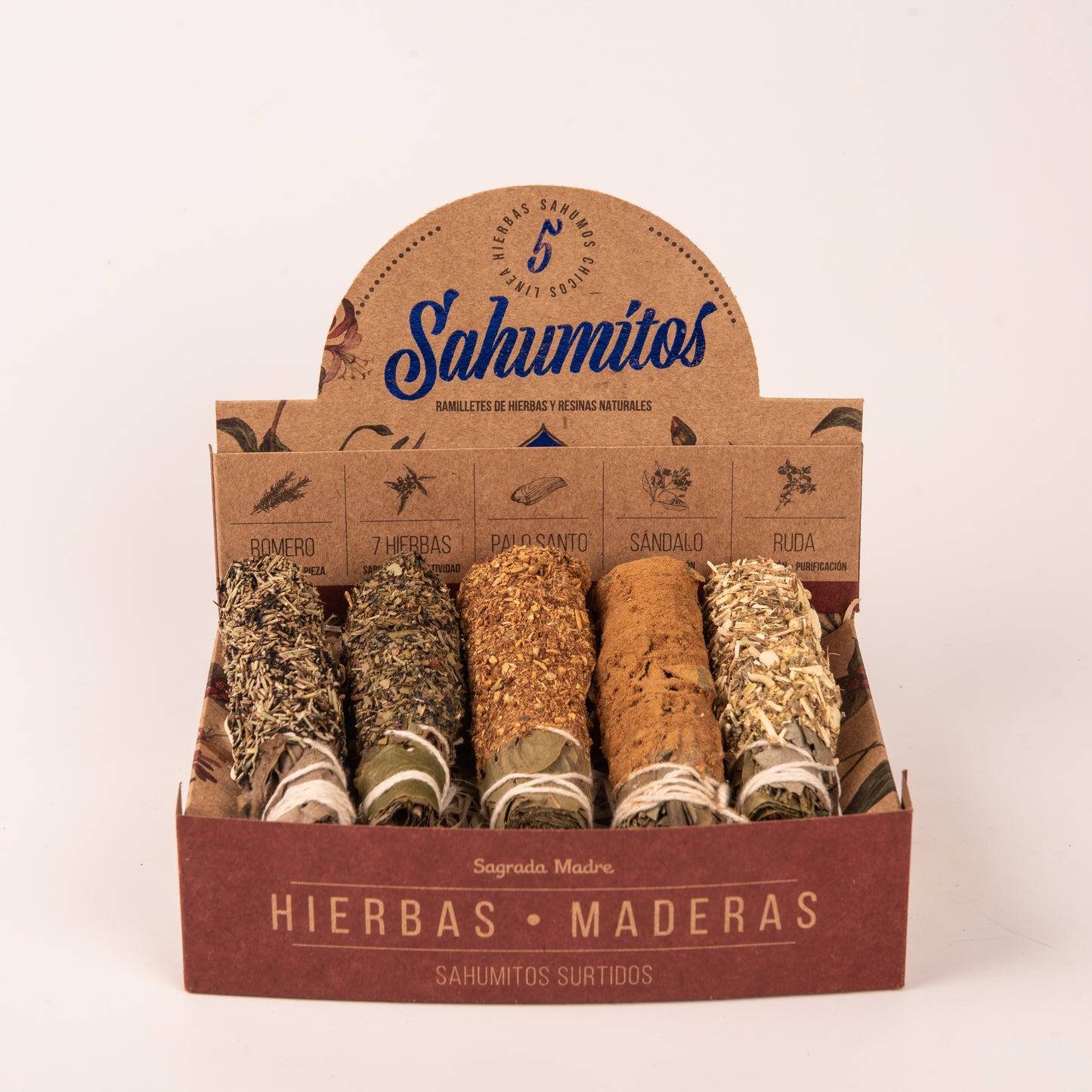 Sahumitos Surtidos Hierbas y Maderas x 5