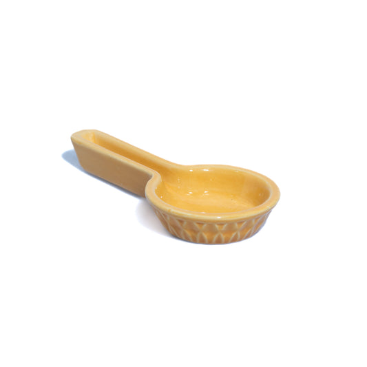 Sahumador Porta Incienso Esmaltado Amarillo Sagrada Madre