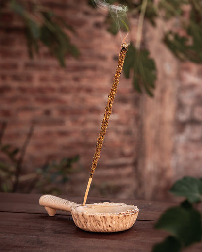 Sahumador Porta Incienso Marfil Natural