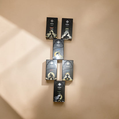 Pack India Black MIX Energía – 6 Aromas Box Sahumerios Sagrada Madre (576 Varillas)