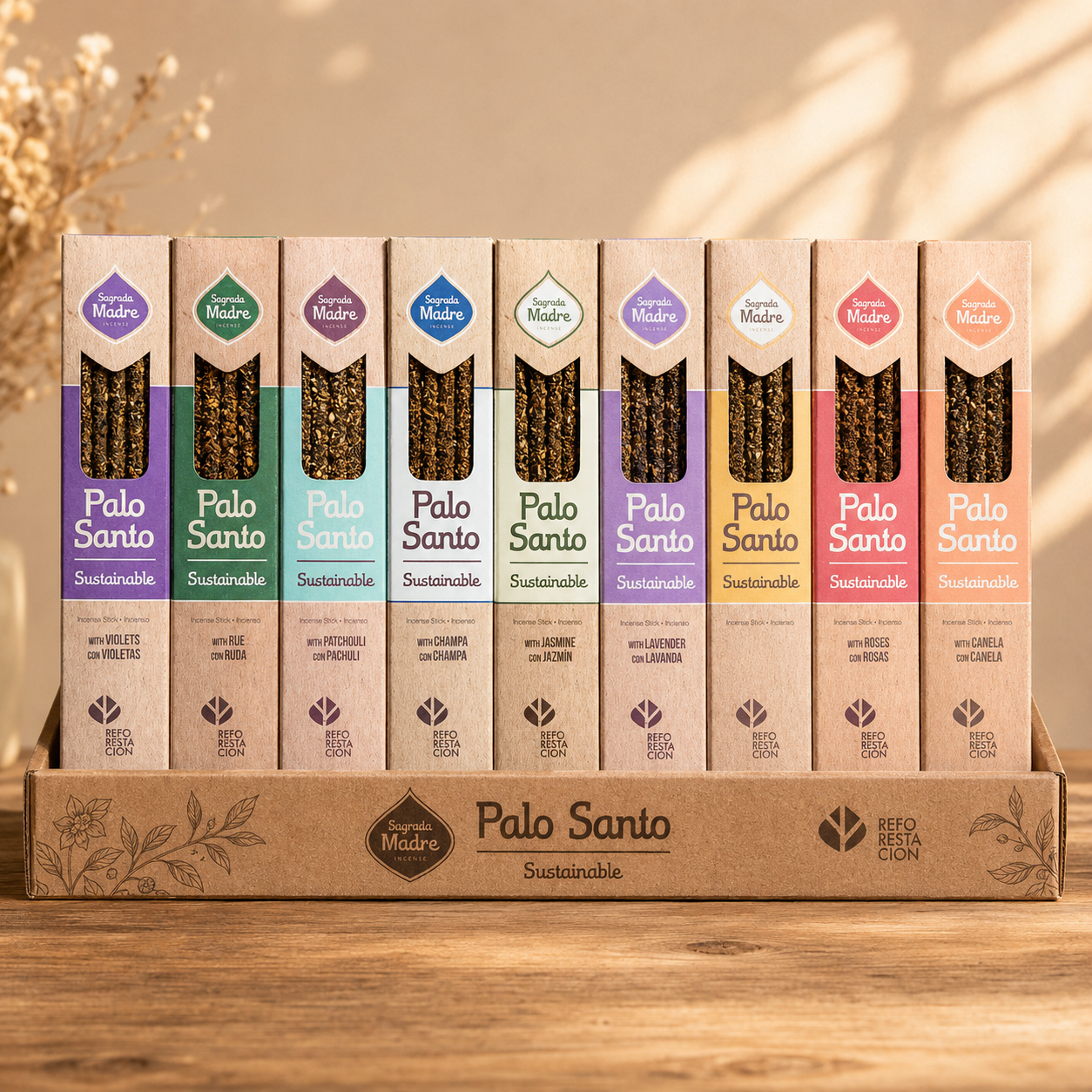Pack Mayorista Sahumerios Linea Palo Santo Selección 2 - 27 Unidades